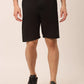 Jainish Men's Casual Cotton Solid Shorts ( SGP 153 Black )