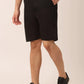 Jainish Men's Casual Cotton Solid Shorts ( SGP 153 Black )