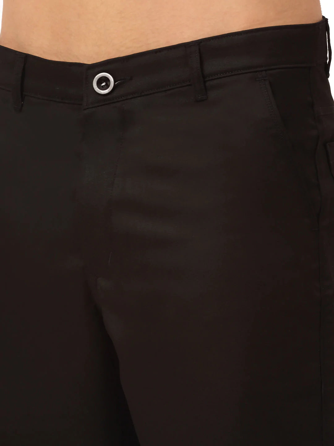 Jainish Men's Casual Cotton Solid Shorts ( SGP 153 Black )