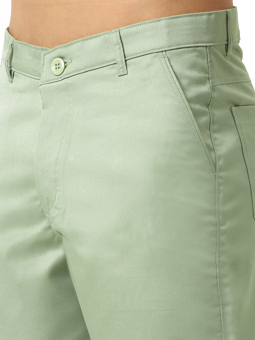 Jainish Men's Casual Cotton Solid Shorts ( SGP 153 Pista-Green )