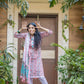 Women Pink & White Ethnic Motifs Printed Pure Cotton Kurta with Trousers & Dupatta ( JOKS D24P 1402 Pink )