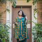 Women Green Ethnic Motifs Printed Pure Cotton Kurta with Trousers & Dupatta ( JOKS D22G 1400 Green )